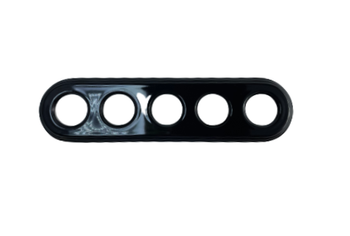 Ramka ceramiczna pięciokrotna czarna podtynkowa do gniazd i włączników