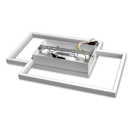 Plafon lampa LED Galaxis Polaris 45W 42x30x6 cm biały prostokątny + pilot	