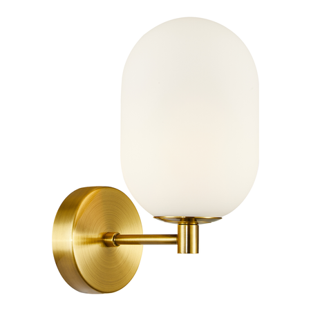 Kinkiet ALIAS GOLD 1xE14 mleczna kula