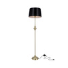Lampa podłogowa Prima 1xE27 czarny abażur