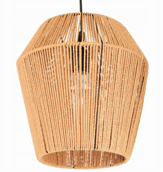 Lampa wisząca pleciona sznurkowa Boho naturalna