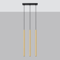 Lampa Wisząca PASTELO 3L złoty połysk