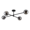 Lampa sufitowa SARIUS Black/Graphite 4xG9