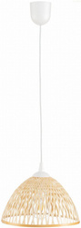 Lampa wisząca BOHO bambusowa 28cm TH1B biała