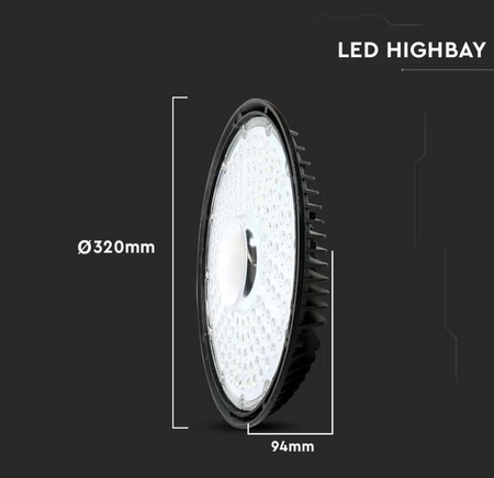 Oprawa LED High Bay lampa przemysłowa 200W SAMSUNG CHIP 90st 4000K 23000lm
