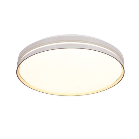 Montana Lampa sufitowa plafon biały+złoty 24W LED 40cm 