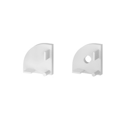 Komplet zaślepek bocznych białych P3-2 do osłonki C18 (1 szt. z otworem, 1 szt bez otworu) (nr kat 7703206)