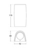 Oprawa MARTA 90-1L szary X LED GU10 4,5W 3000K