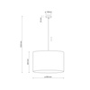 Lampa wisząca JUTA 3xE27