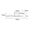 Lampa sufitowa K-5760 z serii PARMA