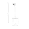 Tk Lighting TRACER BLACK 380 lampa wisząca 1XE27