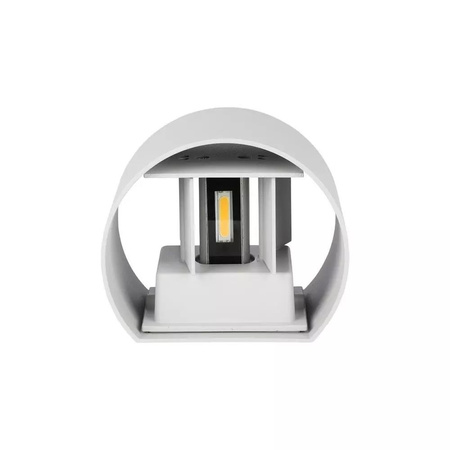 Oprawa Ścienna 5W V-TAC Góra Dół Regulowana Biały Okrągły IP65 Bridgelux VT-756 4000K 700lm