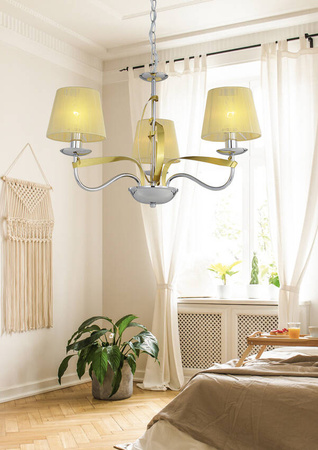 Lampa wisząca BASTONE BLACK / GOLD 6xE14