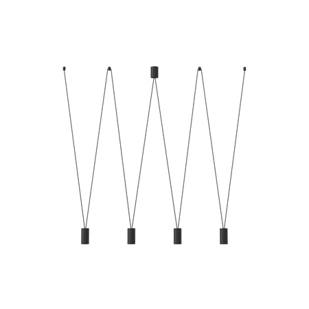 Nowodvorski Lampa wisząca czarna MORE EYE