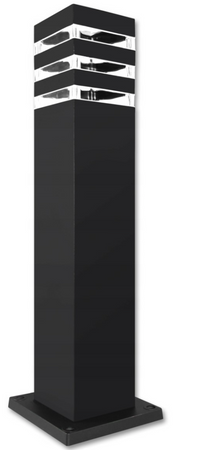 Lampa ogrodowa stojąca MALIBU 1xE27 czarny kwadrat 50cm