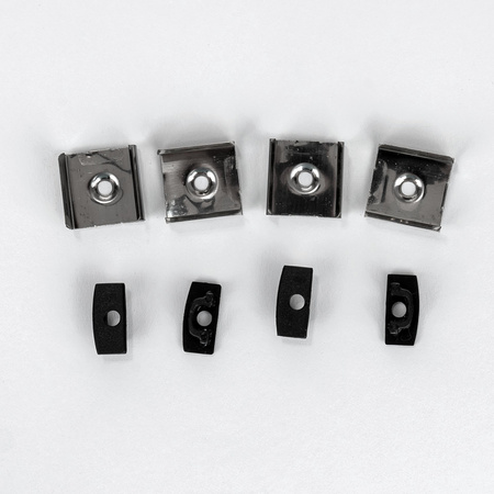 Profil Aluminiowy V-TAC 2mb Czarny, Klosz Czarny VT-8113