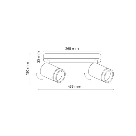 Lampa sufitowa JET White 2xGU10