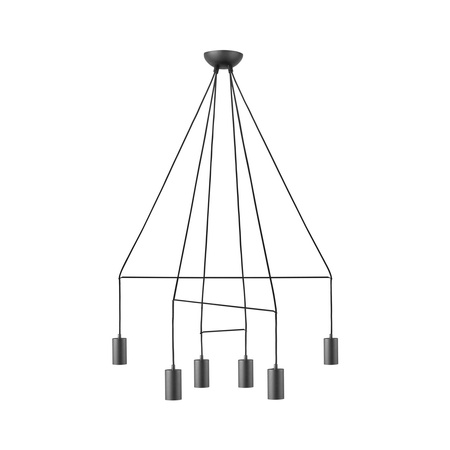 Nowodvorski Lampa wisząca metalowa czarna IMBRIA 