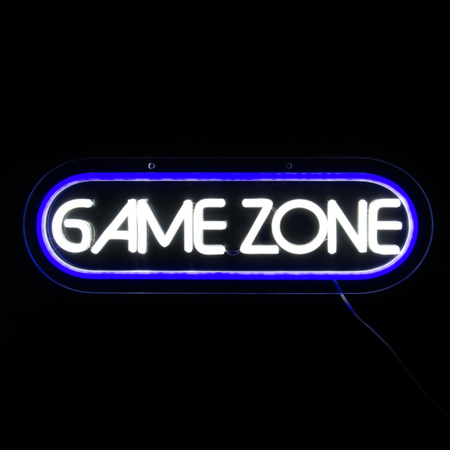 Dekoracja świetlna Neon LED "game zone", 42,5 x 13,7 cm