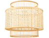 Rattanowa Lampa wisząca plecionka wiedeńska E27 Boho 40cm biała
