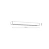 Ibros kinkiet bialy duzy z IP44 3000K  GS-LWA-12W 3000K WH