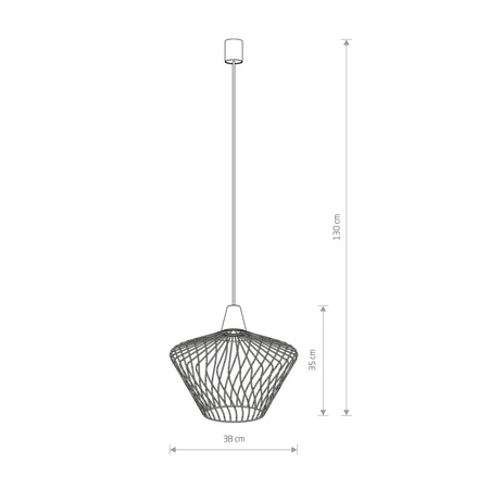 Nowodvorski Lampa wisząca czarna WAVE S 