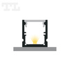 LED P25-3 Profil 3000 mm grafitowy lakierowany RAL 7016 (nr kat 86253037016)