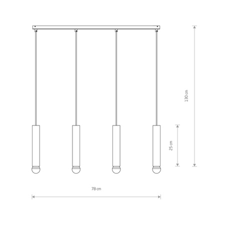 Nowodvorski Lampa wisząca czarna mosiądz BATON