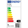 Kinkiet V-TAC 4,5W LED Czarny z włącznikiem VT-806 3000K 420lm 3 Lata Gwarancji