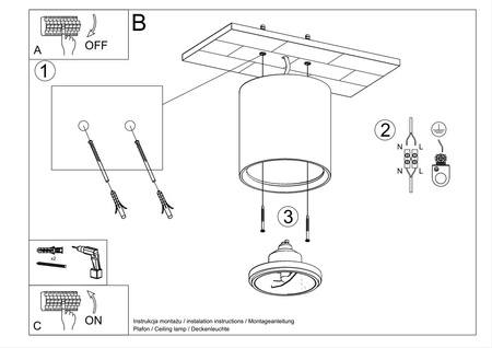 Plafon ceramiczny KALU