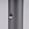 Lampa zewnętrzna DALLAS 44cm z czujnikiem ruchu i zmierzchu PIR grafit 1xE27