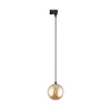 Tk Lighting TRACER BLACK AMBER GLASS lampa wisząca 1xG9