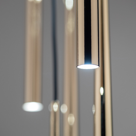 Lampa wisząca PIANO Black/Gold 10xG9
