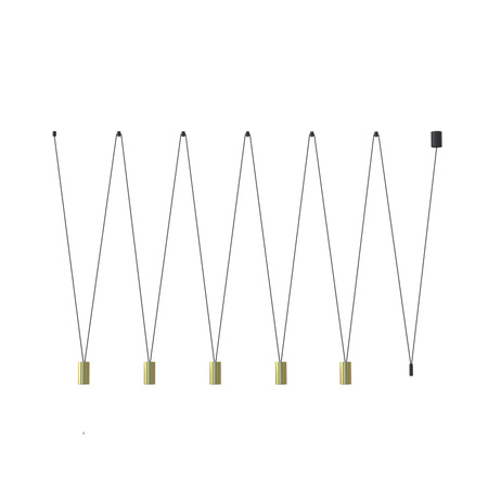 Nowodvorski Lampa wisząca czarna mosiądz MORE EYE 