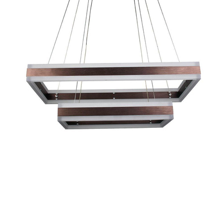 Oprawa Zwieszana LED V-TAC 100W Soft Light Chandelier Ściemnianie Kawowy VT-101-2D 3000K 8050lm 3 Lata Gwarancji