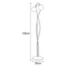 Efektowna lampa podłogowa z dwoma kloszami K-5119 z serii RUBI