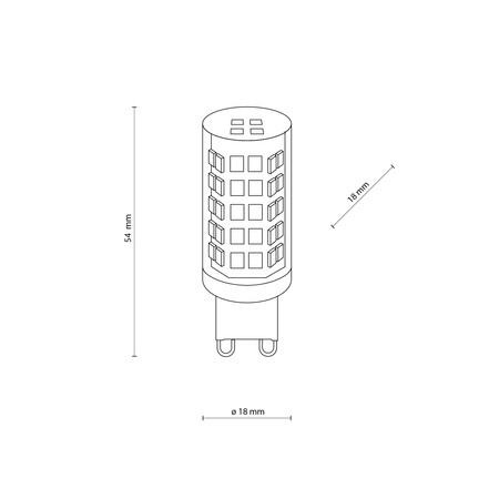 ŻARÓWKA G9 LED 4000 K 4W