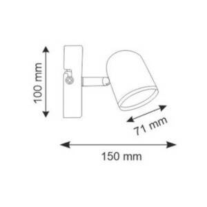 Kinkiet ruchomy LED RAWI 1 Biały 3000K