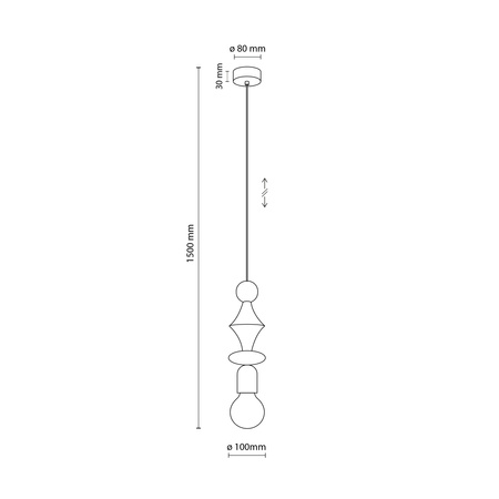 TOWER SABIA WOOD 1XE27