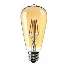 Żarówka LED E27 8W ST64 FILAMENT AMBER