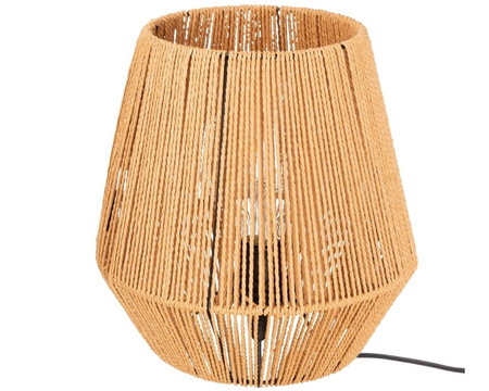 Lampa stołowa strunowa pleciona BOHO naturalna