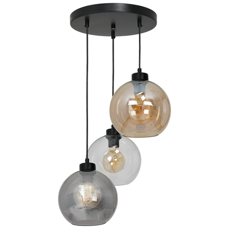 Lampa wisząca  szklana SOFIA MIX 3xE27