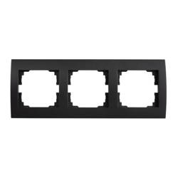 Ramka potrójna pozioma LOGI czarna