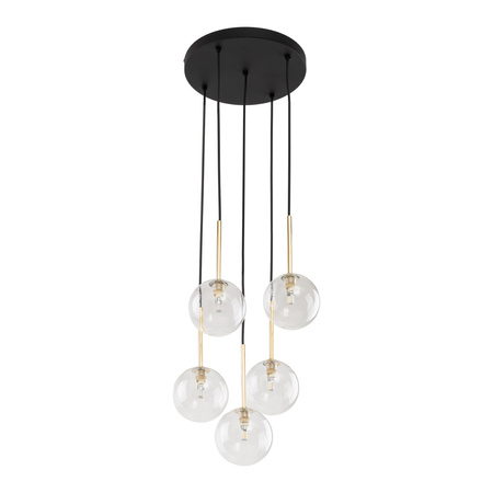 Lampa wisząca NILOS Black/Gold 5xG9