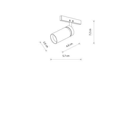 Nowodvorski 11713 Reflektorek do sytemu szynowego NANO - LVM SPOT ZOOM LED 2W 3000K czarny