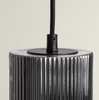 Lampa Wisząca z Metalu i Szkła dymiona Berila