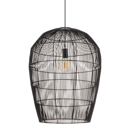 Lampa wisząca Boho HAITI L czarne drewno bambus Nowodvorski 11168