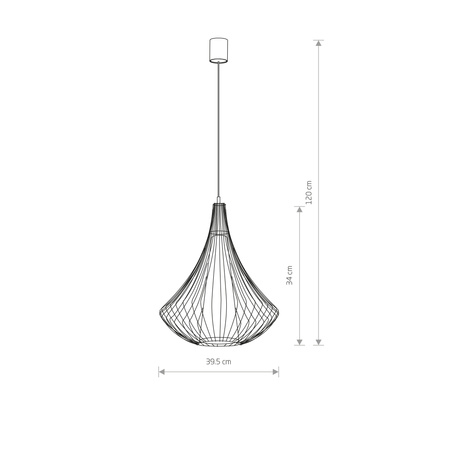 Nowodvorski Lampa wisząca KAREN BLACK 4607