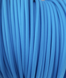 Dekoracyjny kabel przewód w oplocie  2x0,75 niebieski Laguna 1m