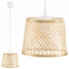 Lampa wisząca BOHO bambusowa walec TH2B 20cm